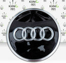 AUDI A4, A6, A7, Q7 ALLOY WHEEL HUB COVER BLACK GLOSS CAP TRIM 60mm 4M0601170B
