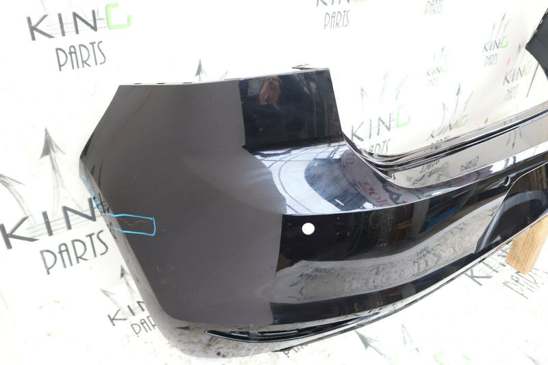 VW GOLF VII MK7 2013-2016 BLACK REAR BUMPER GENUINE PDC HOLES 5G6807421
