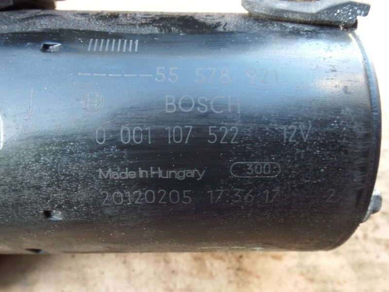 Vauxhall Corsa D 2006-2013 1.2 A12XER Engine Starter Motor 55578921 0001107522