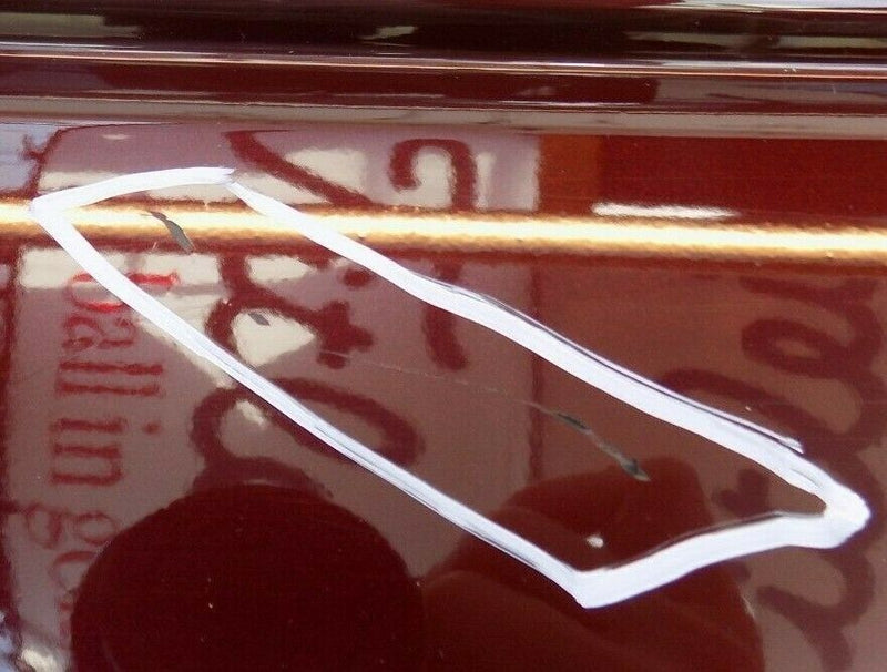 FIAT 500 2015-ON FACELIFT REAR BUMPER MAROON *NO PDC* 735619778