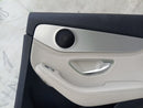 MERCEDES C CLASS W205 2014-2021 DRIVER SIDE REAR DOOR CARD BLACK & BEIGE #