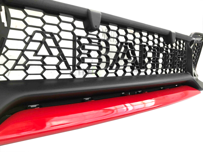 FIAT 500 ABARTH 595 LCI 2016-23 FRONT BUMPER LOWER GRILL & TRIM in RED 735633050
