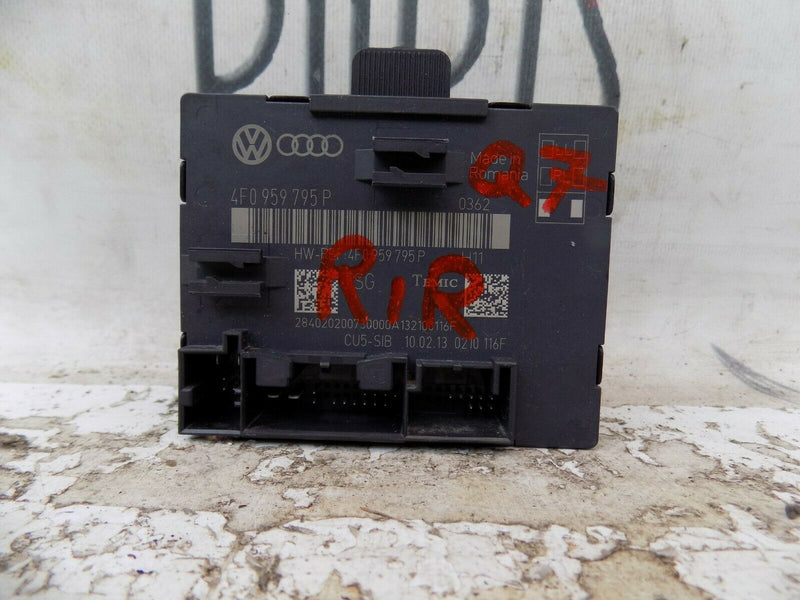 AUDI Q7 LCI 2010-15  REAR RIGHT DRIVER SIDE DOOR CONTROL MODULE 4F0959795P