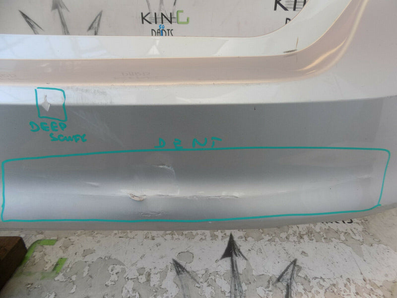FORD FOCUS MK3 HATCHBACK 2011-2014 SILVER REAR BUMPER GENUINE BM51-A17906