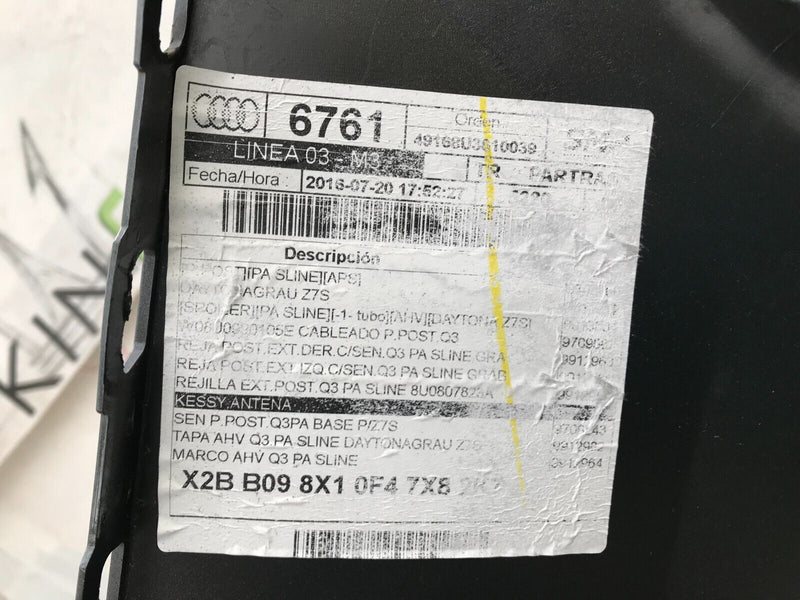 AUDI Q3 8U S-LINE FACELIFT 2015-2017 REAR BUMPER PDC GENUINE 8U0807521