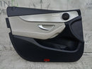 MERCEDES C CLASS W205 2014-2021 PASSENGER SIDE FRONT DOOR CARD BLACK & BEIGE #