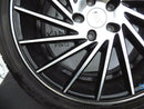 18'' INCH 1AV ZX1 ALLOY WHEEL 18X 8J ET42 BLACK POLISH TYRE 245/40 GOODYEAR