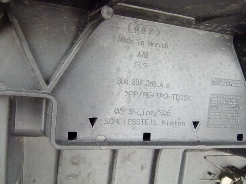 AUDI Q5 MK2 S-LINE 2016-2020 REAR BUMEPER PDC GENUINE 80A807385