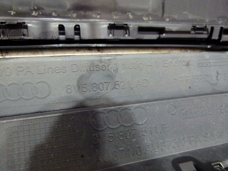 AUDI A3 8V SPORTBACK LCI 2016-2020 REAR BUMPER PDC GENUINE 8V5807521