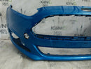 FORD FIESTA MK6 FACELIFT 2014-2016 BLUE FRONT BUMPER GENUINE C1BB-17757-A