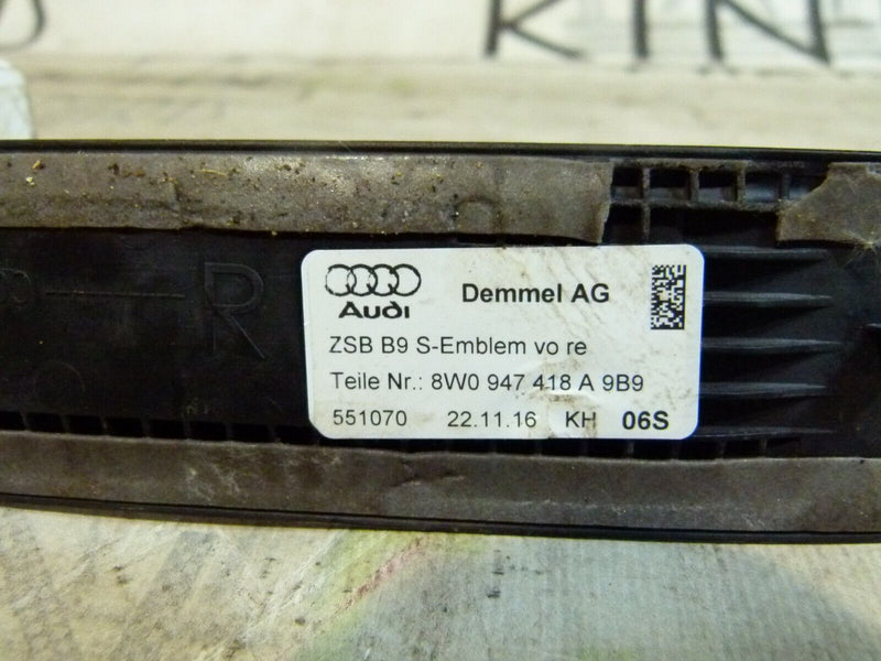 AUDI A4 S4 8W B9 2016-ON FRONT RIGHT DOOR ILLUMINATED ENTRY SILLS 8W0947418