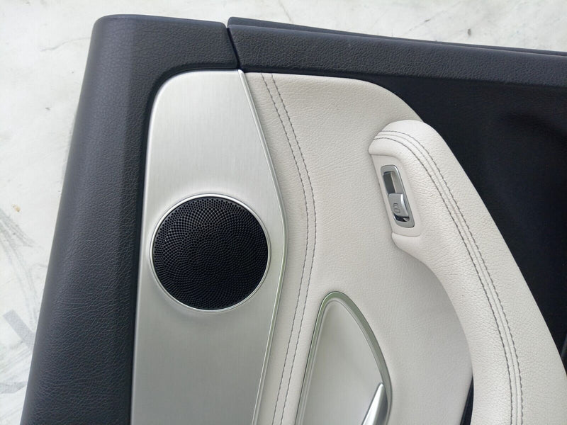 MERCEDES C CLASS W205 2014-2021 PASSENGER SIDE REAR DOOR CARD BLACK & BEIGE #