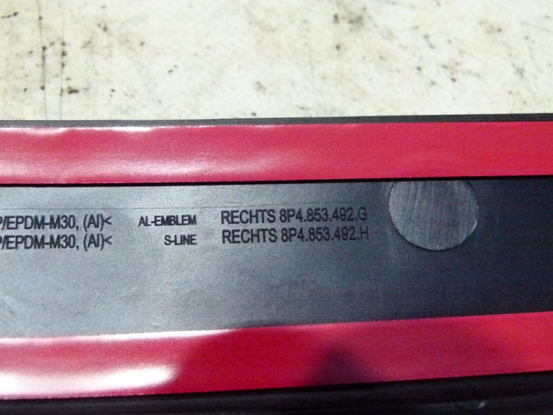 AUDI A3 LCI 8PA 2008-13 FRONT RIGHT OUTER SILL TRIM GENUINE 8P4853492