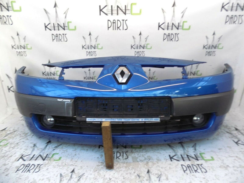RENAULT MEGANE 2002-2005 BLUE FRONT BUMPER GENUINE & FOG LIGHTS 8200142000