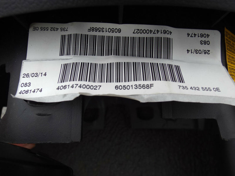 FIAT DOBLO DRIVER STEERING WHEEL AIR. BAG COVER GENUINE BLACK