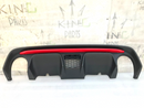 FIAT 500 ABARTH 595 LCI 2016-ON REAR BUMPER DIFFUSER & TRIM MOULDING in RED