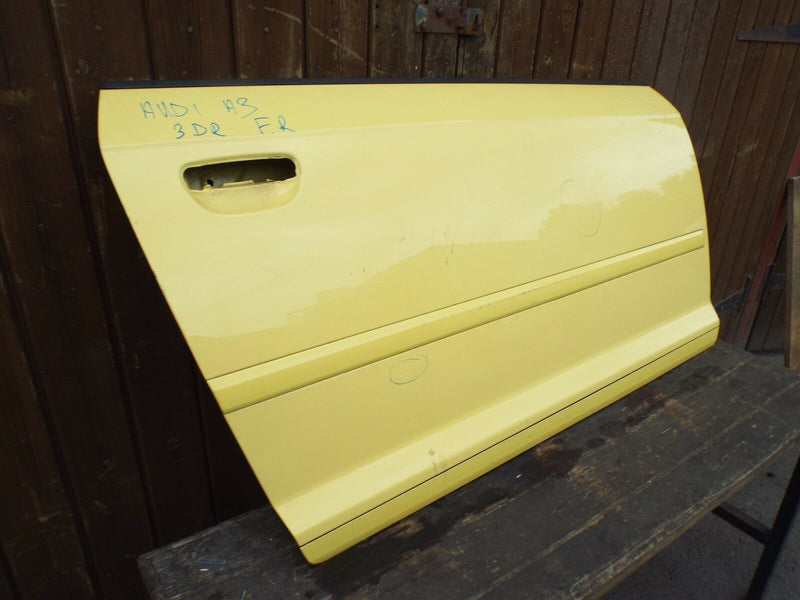 Audi A3 8P 08-13 3 Door Front Door Panel Right Driver Side Yellow O/S