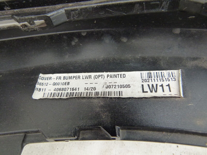 HYUNDAI I20 MK3 2020-ON FRONT BUMPER LOWER SECTION GENUINE 86512Q0010