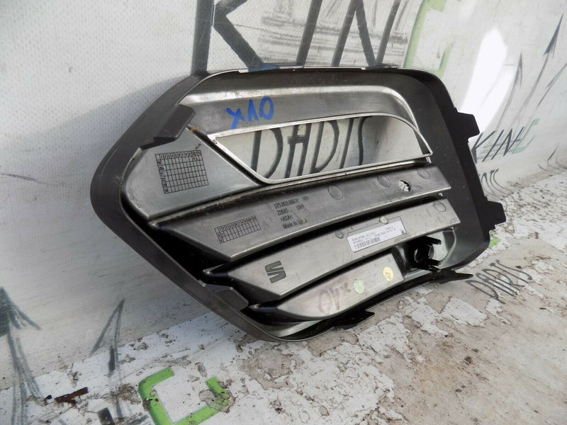 SEAT ATECA 2020-UP RHD FCL FRONT BUMPER RIGHT SIDE GRILLE IN BLACK+ PDC HOLES