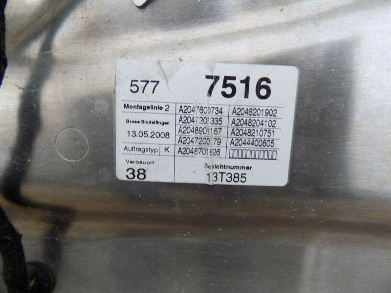 MERCEDES C CLASS W204 PASSENGER FRONT DOOR SILVER 07-14 A2047200105