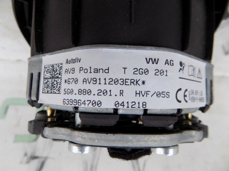 VW JETTA MK6 5C6 2015-2017 GENUINE AIRBAG STEERING WHEEL DRIVER SIDE 5C6880201E