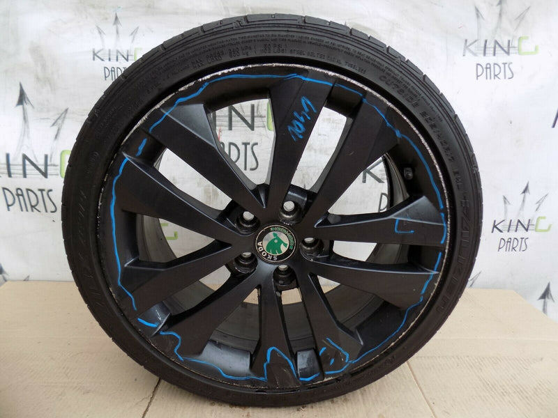 SKODA FABIA MONTE CARLO VRS 17" ALLOY WHEEL 7Jx17 ET45 + TYRE  - GENUINE