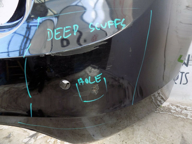 VOLVO S60 MK2 REAR BUMPER BLACK PDC HOLES GENUINE 30795056