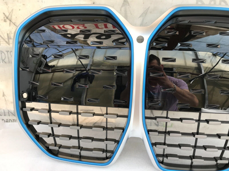 BMW i4 G26 2022-2024 FRONT BUMPER RADIATOR GRILL GRILLE 8738565 (iCAM HOLE)