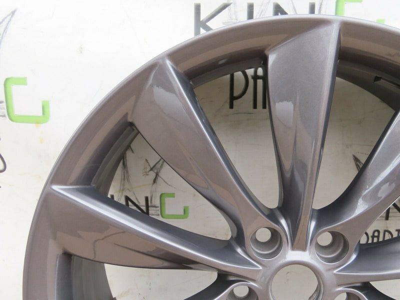 GENUINE TESLA MODEL S 21" INCH 8.5J 40MM TURBINE ALLOY WHEEL GREY 6005868-00-E