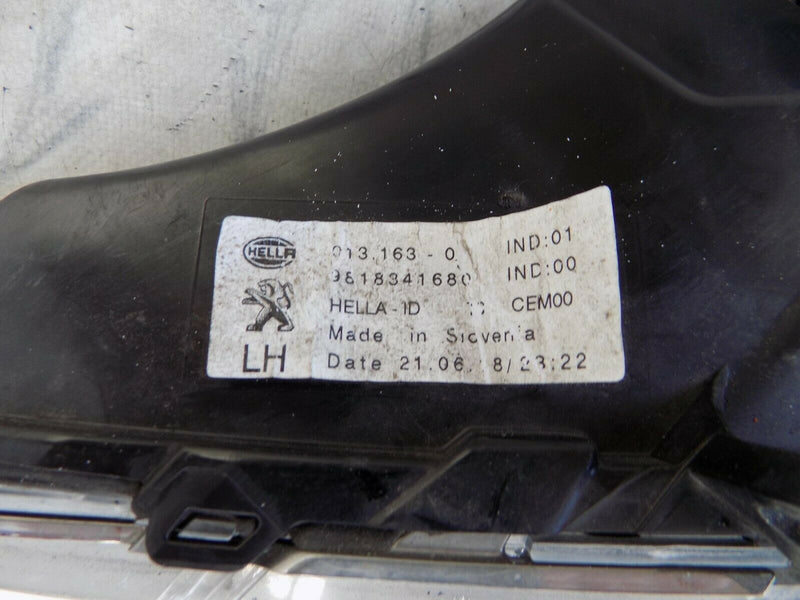 PEUGEOT 308 GT 2017-ON GENUINE FRONT LEFT LED DAYTIME RUNNING LIGHT 9818341680