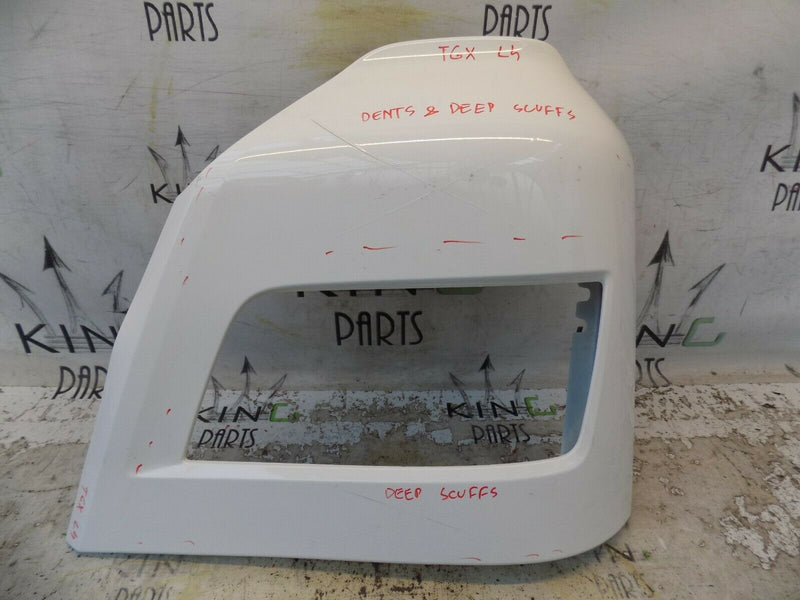 MAN TGX EURO 6 2020+ LEFT BUMPER CORNER HEADLIGHT SURROUND WHITE MAN-8141610