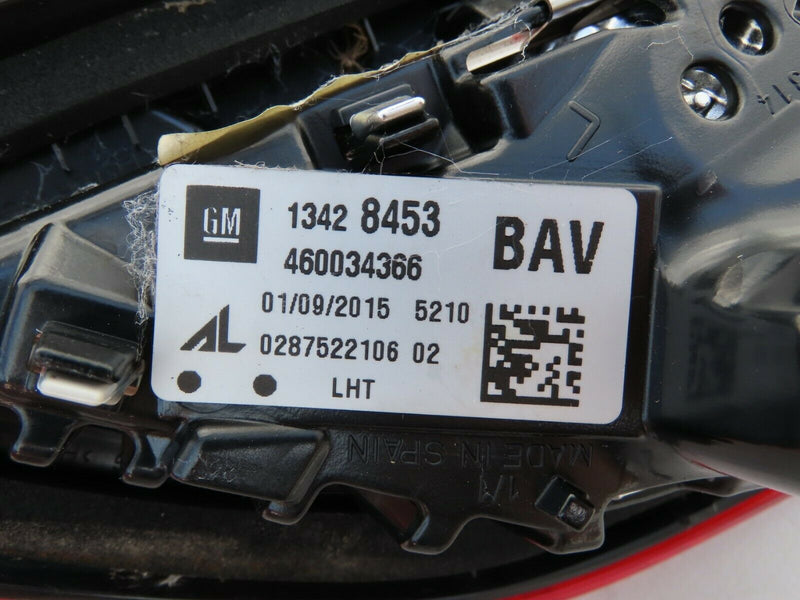 VAUXHALL CORSA E 5DR 2014-2019 TAILGATE LEFT PASSENGER LIGHT LAMP 13428453