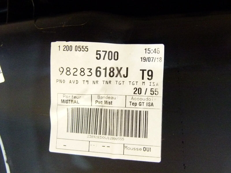 PEUGEOT 308 SW ESTATE 2017-21 FRONT RIGHT DOOR CARD PANEL COVER 98283618XJ