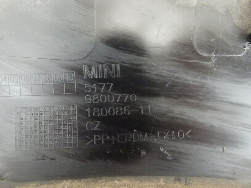 MINI COUNTRYMAN R60 LCI 2014-16 REAR RIGHT WHEEL ARCH TRIM 5177 9800770