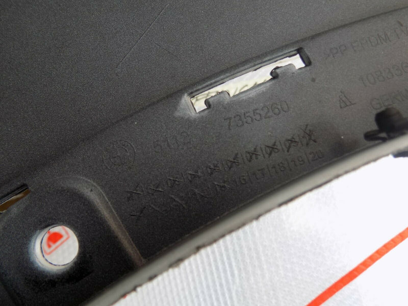 BMW X1 2015-2018 REAR BUMPER UPPER WHITE - GENUINE 7355260