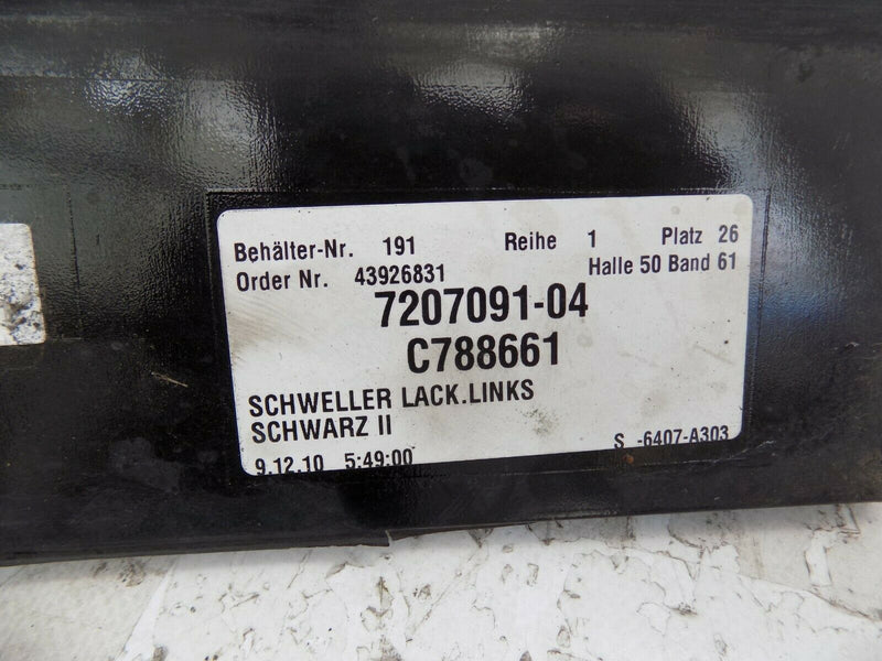 BMW 5-SERIES F10 SE PASSENGER LEFT SIDE SKIRT JET BLACK GENUINE  7207091