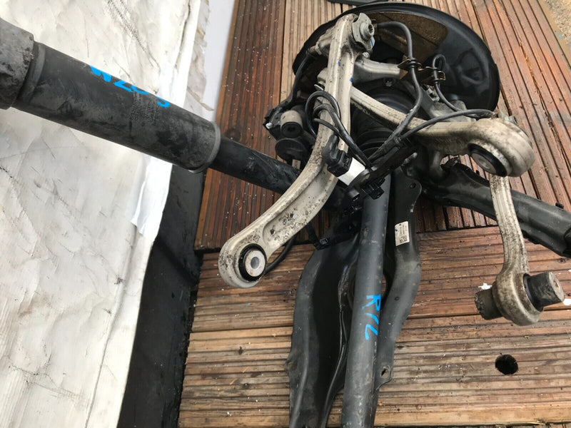 MERCEDES W205 LEFT SIDE REAR LEG 5x WISHBONE, DRIVESHAFT HUB, CALIPER GAS STRUT