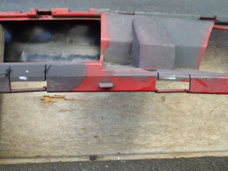 AUDI A3 2008-2013 CONVERTIBLE REAR BUMPER GENUINE RED (1453) 8P7 807 511