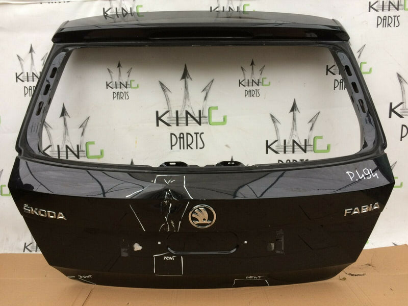 SKODA FABIA MK3 NJ HATCHBACK 2014-ON TAILGATE REAR BOOT LID PANEL in BLACK