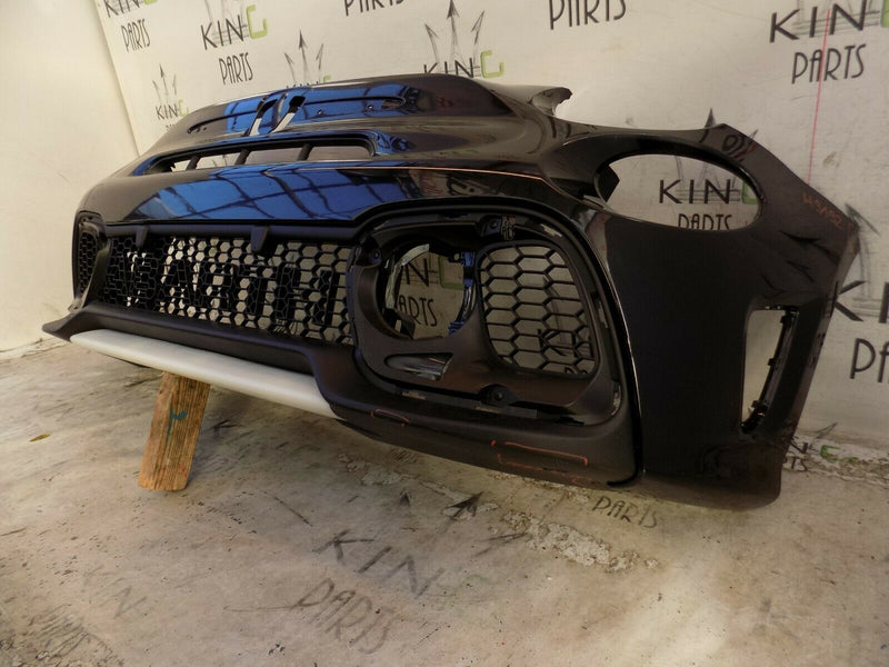 FIAT 500 ABARTH 595 2016-UP FCL FRONT BUMPER BLACK+GRILL OEM 735633044