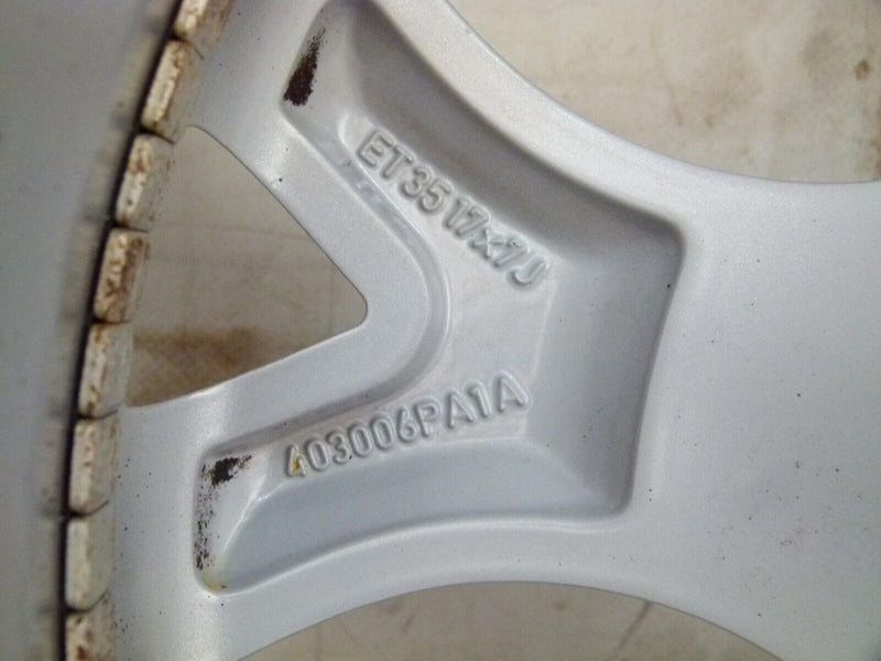 NISSAN JUKE WHEEL ALLOY RIM & TIRE 7JX17 ET35 403006PA1A GENUINE