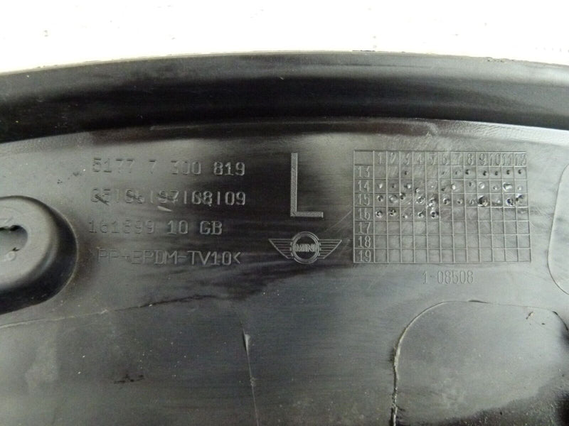 MINI F55 F56 F57 2018-21 FRONT LEFT WHEEL ARCH TRIM GENUINE 5177 7300819