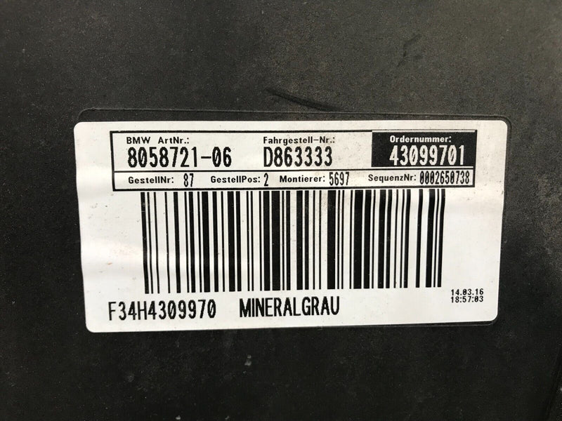 BMW 3 GT F34 M-SPORT 2013-2016 REAR BUMPER PDC GENUINE 8057153