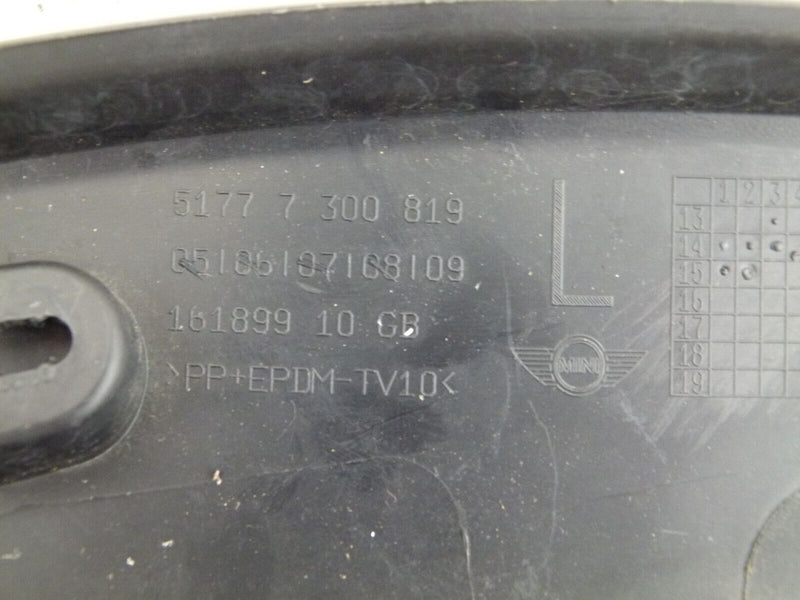 MINI F55 F56 F57 2018-21 FRONT LEFT WHEEL ARCH TRIM GENUINE 5117 7300819