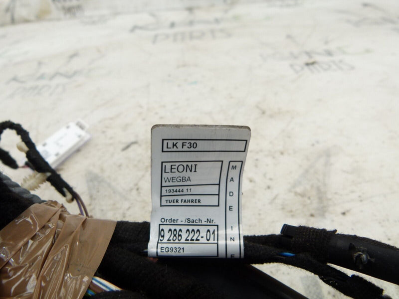 BMW F30 F31 2012-2015 FRONT RIGHT DRIVER SIDE DOOR WIRING LOOM 9286208 #