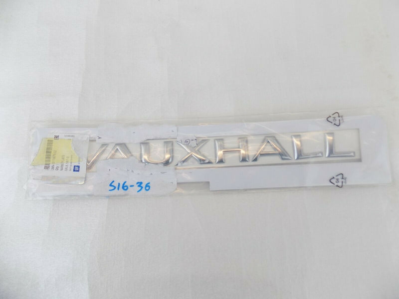 VAUXHALL VIVARO 2001-2014 NAMEPLATE REAR DOOR NAME PLATE 91167832 /S16-36