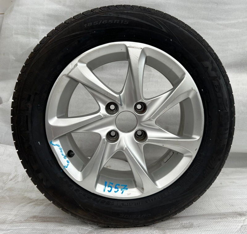 PEUGEOT 208 15" ALLOY WHEEL & TYRE 185/65/15 9673773577 6J ET23