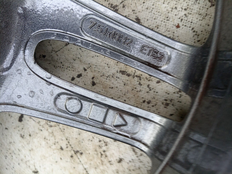 MERCEDES A W176 AMG GENUINE ALLOY WHEEL RIM 18" 7.5J ET52 TYRE 225/40 R18