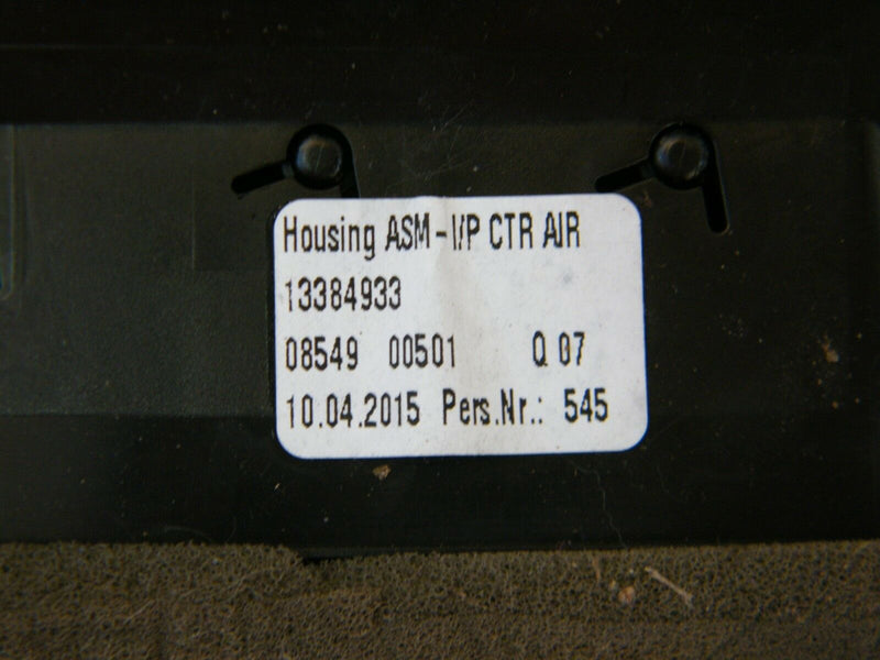 VAUXHALL CORSA E 2014-ON CENTRE DASHBOARD AIR VENTS HAZARD SWITCH PANEL 13384933