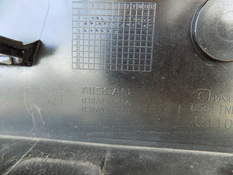 NISSAN QASHQAI TEKNA J11 FACELIFT 17-20 FRONT BUMPER LICENCE PLATE HOLDER